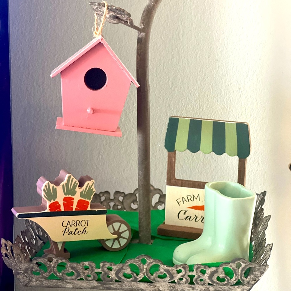 Easter/Spring Tiered Tray Set~New
